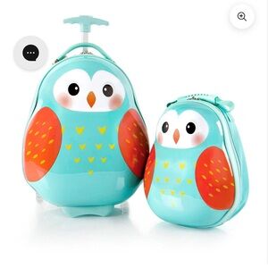 Heys Travel Tots Kids Luggage & Backpack Set – Owl (Carry-On Size)